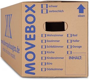 10 x Umzugskartons Movebox 2-wellig doppelter Boden in Profi Qualität