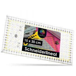 OfficeTree Schneiderlineal - 30 x 15 cm - Patchworklineal