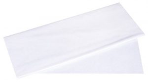 Rayher 67270102 Seidenpapier, weiß, 50x75cm, 5 Bogen, 17g/m²