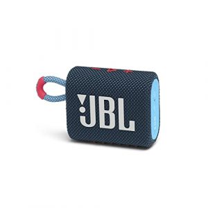 JBL GO 3 kleine Bluetooth Box in Blau und Pink – Wasserfester, tragbar