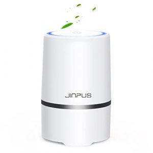 JINPUS Luftreiniger für Heimschlafzimmer mit HEPA Filter gegen Staub Rauch