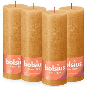 bolsius - Rustik Kerze - Ockergelb