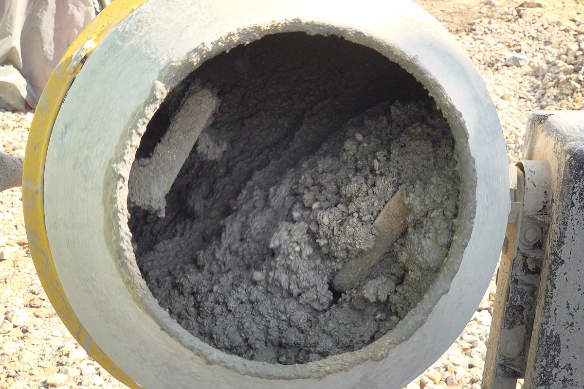 Beton zu nass gemischt