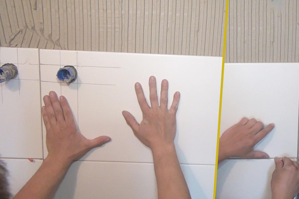 Fliese Auf Fliese Verlegen Das Verfliesen Einer Dusche