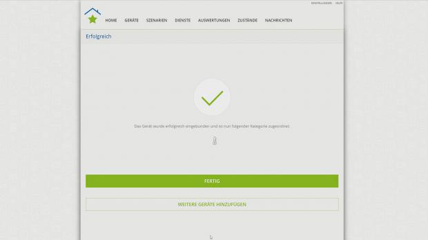 Einbindung fertigstellen