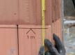 Metermaß übertragen und Fenstersturz einmessen