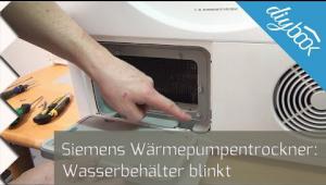 Embedded thumbnail for BSH Wärmepumpentrockner: Behälter leeren blinkt