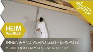 Embedded thumbnail for Innenwand verputzen - Gipsputz bzw. Glättputz richtig verarbeiten
