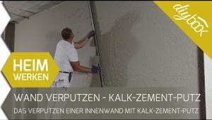 Embedded thumbnail for Eine Wand mit Kalk-Zement-Putz richtig verputzen